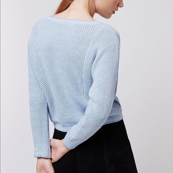 Topshop two tone tipped blue sweater - Picture 4 of 8